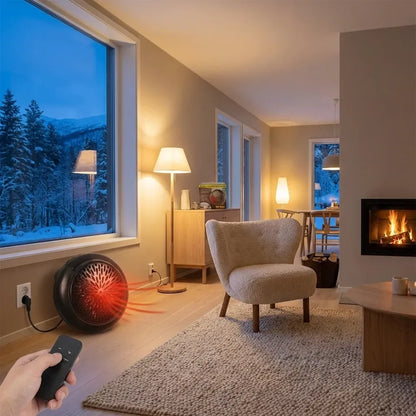 Portable mini room heater - office