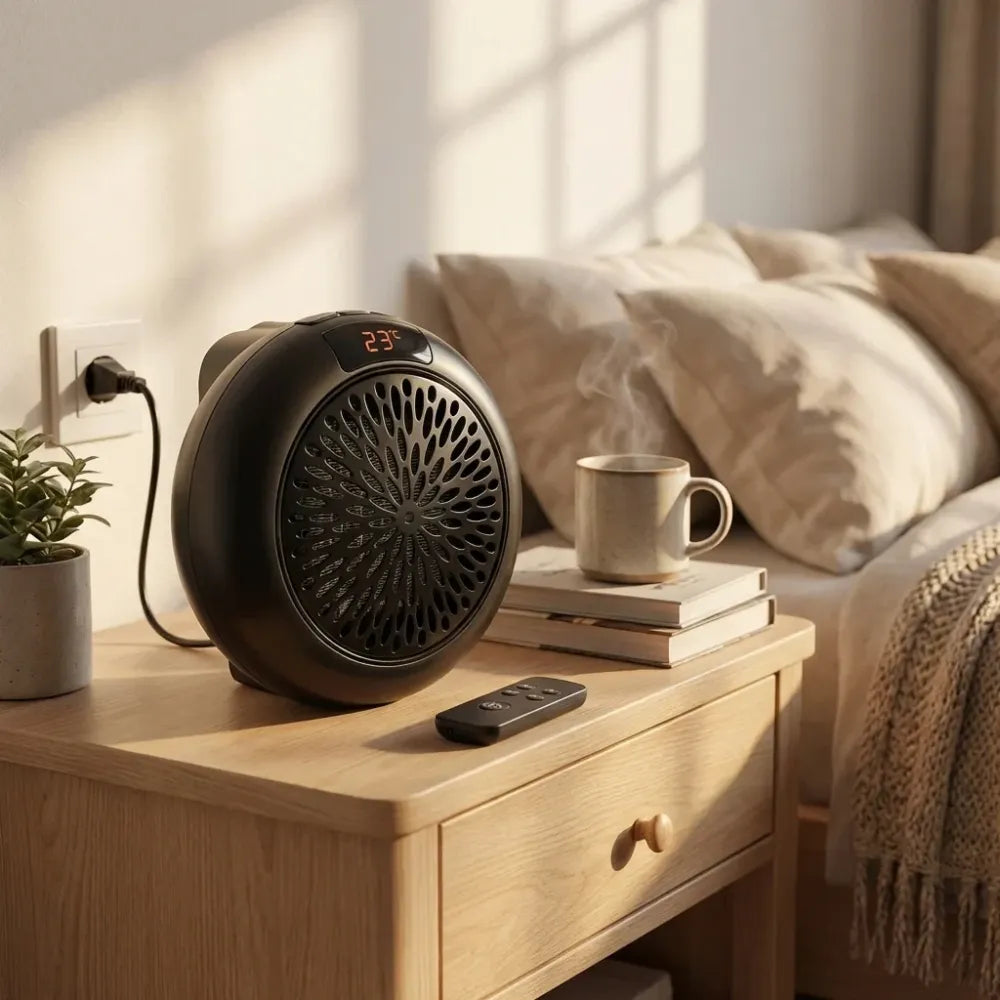 Portable mini room heater - office