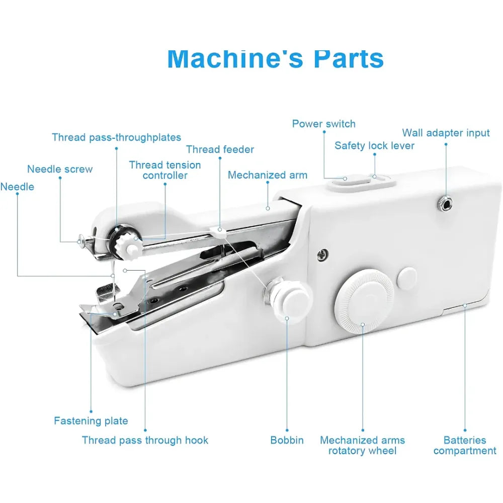 Portable mini sewing machine