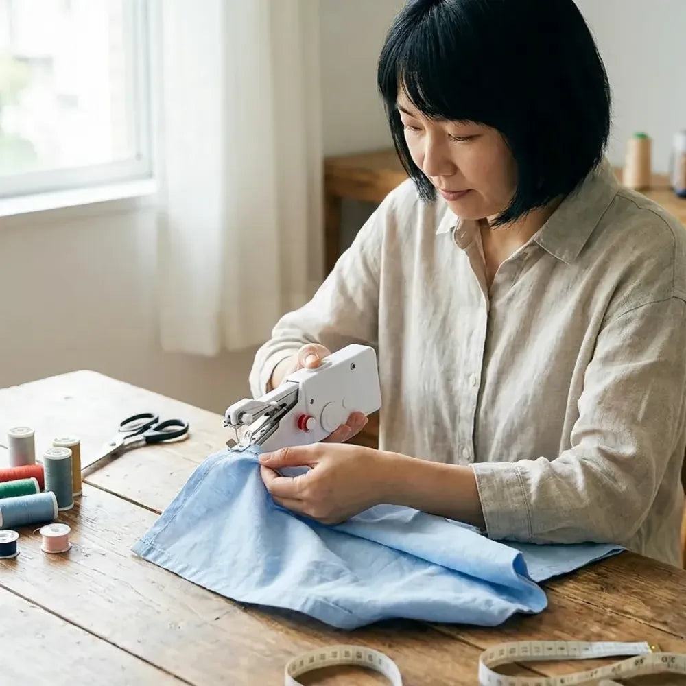 Portable mini sewing machine