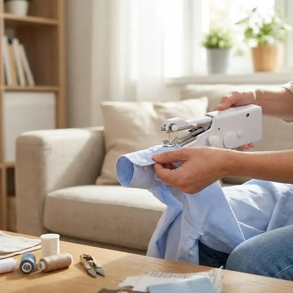 Portable mini sewing machine