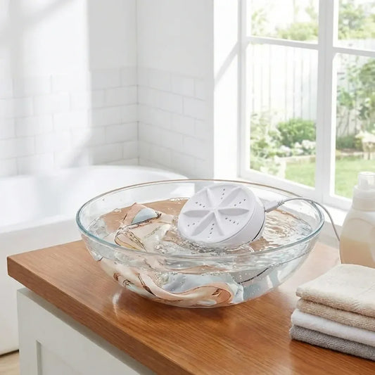 Portable mini washing machine ultrasonic turbine washer