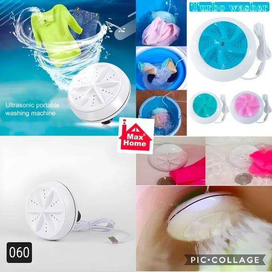 Portable mini washing machine ultrasonic turbine washer