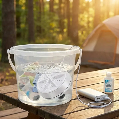 Portable mini washing machine ultrasonic turbine washer