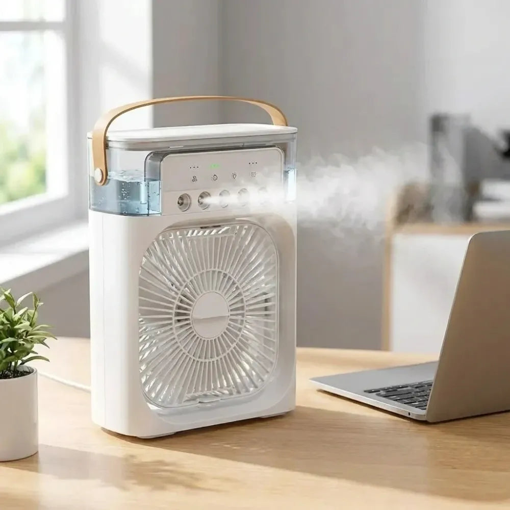 Portable mist fan cooler