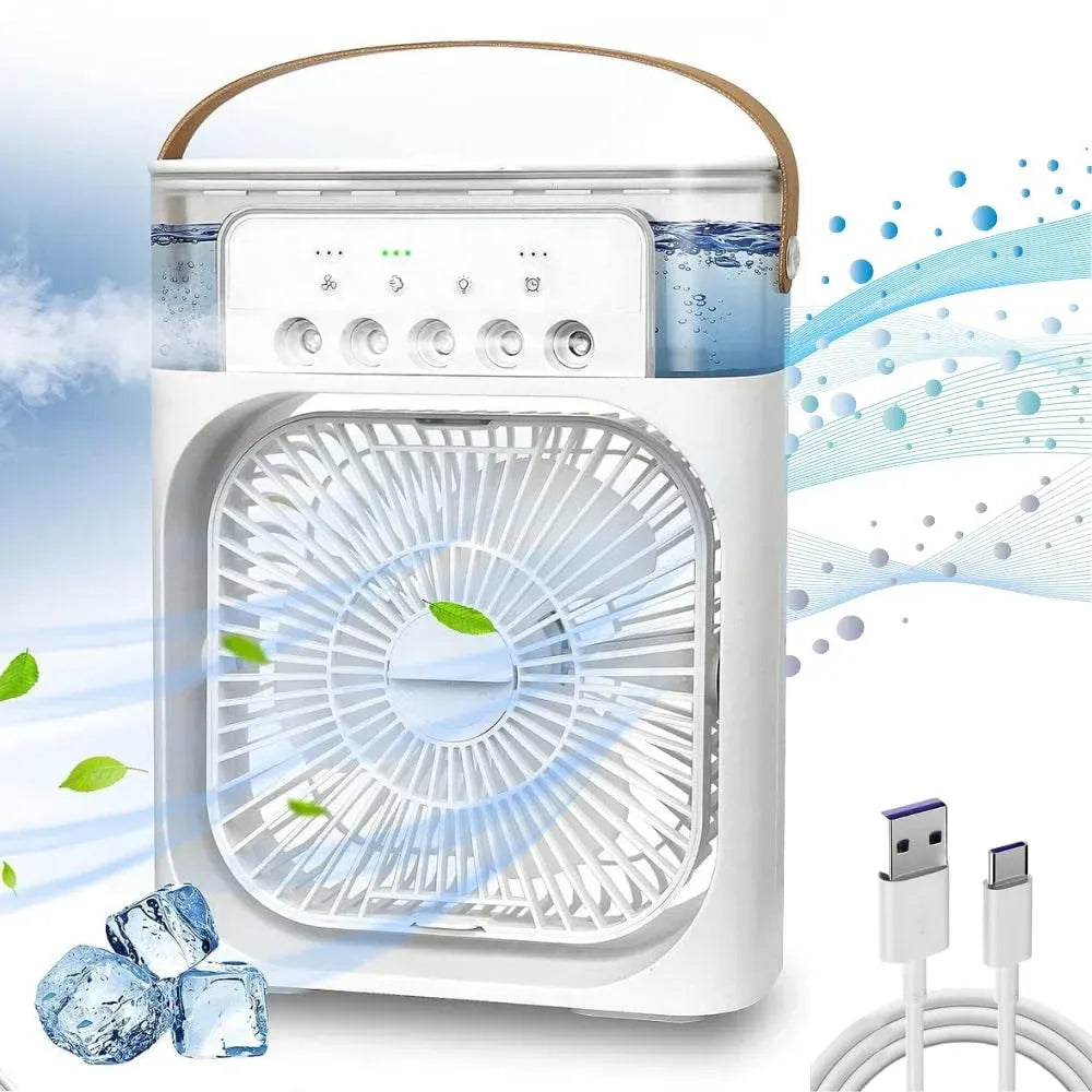 Portable mist fan cooler