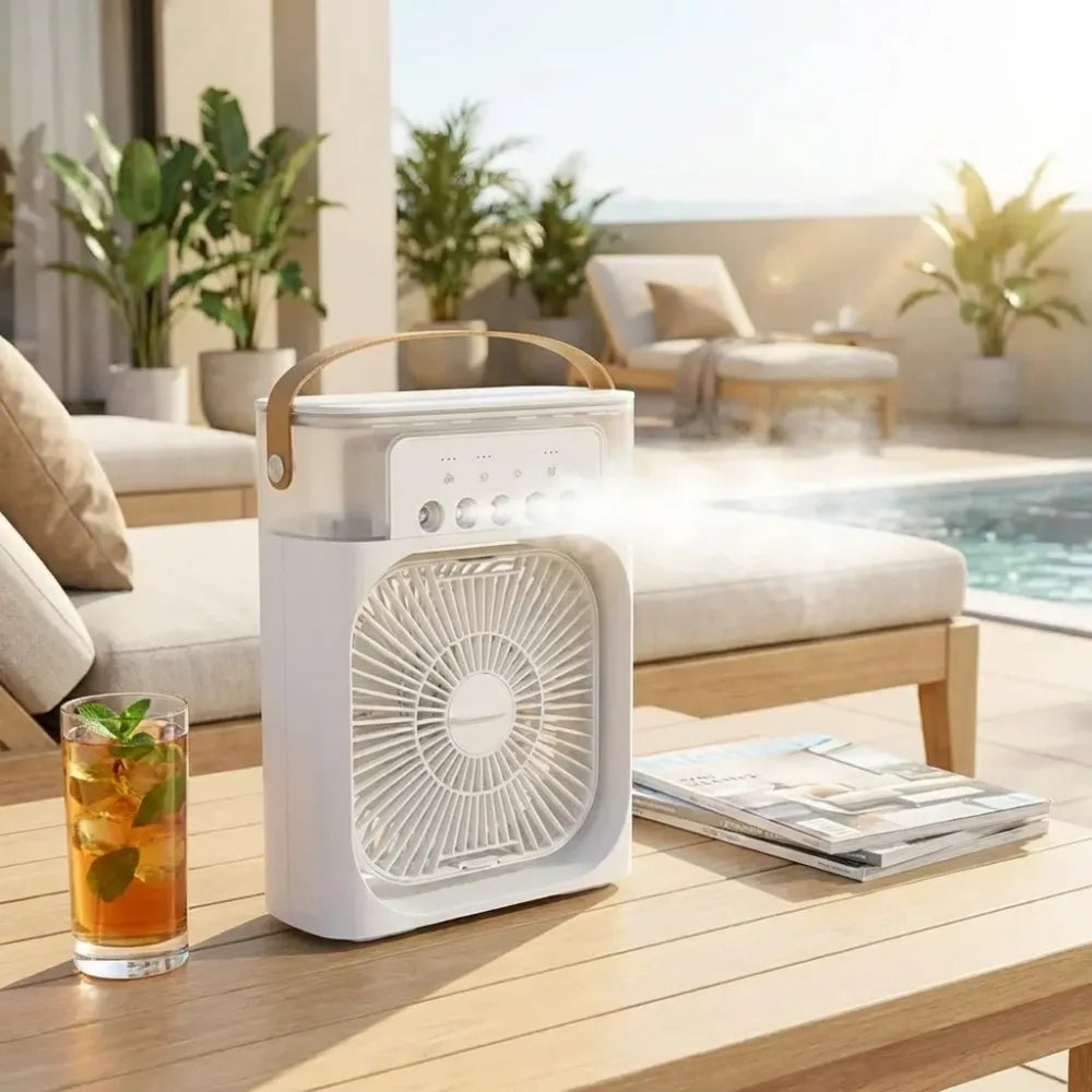 Portable mist fan cooler