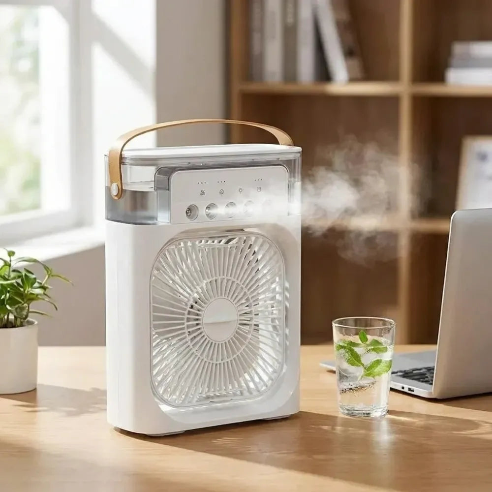 Portable mist fan cooler