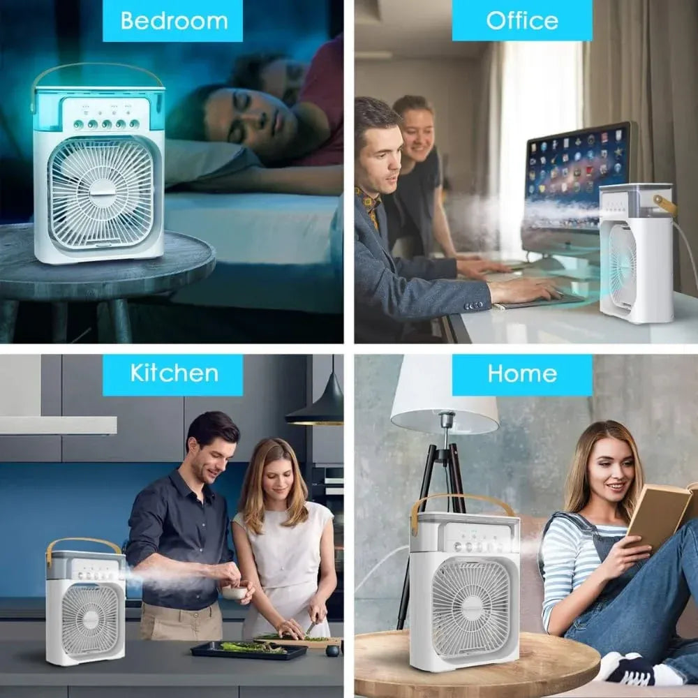 Portable mist fan cooler