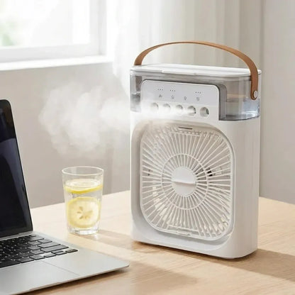 Portable mist fan cooler