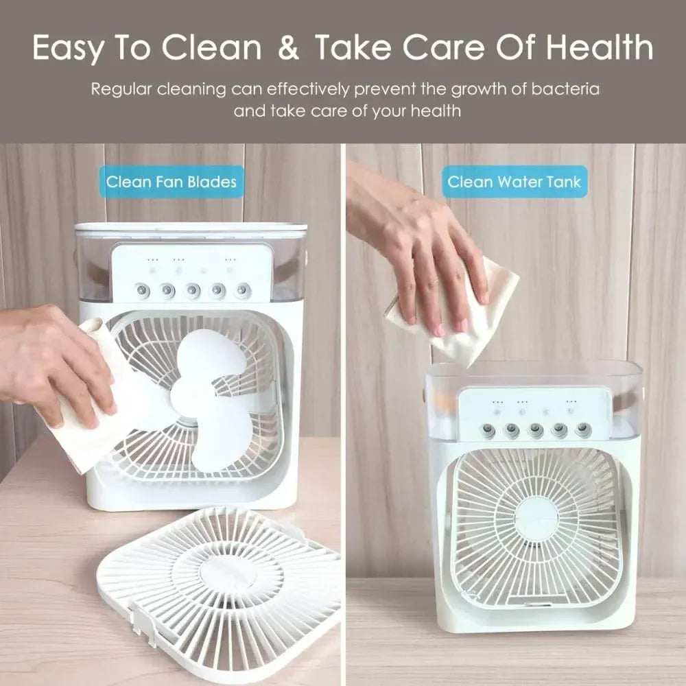 Portable mist fan cooler