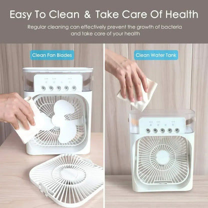 Portable mist fan cooler
