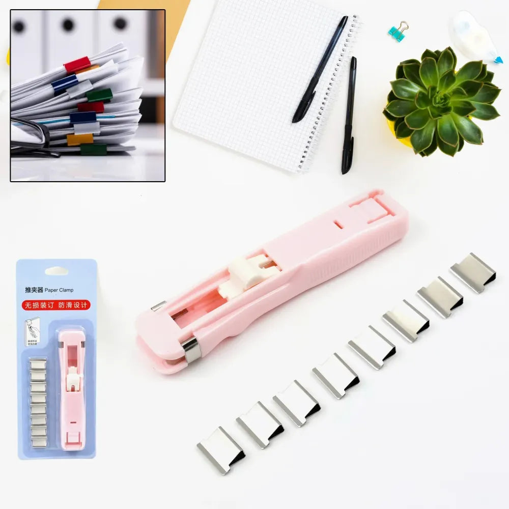 Portable paper clip dispenser - office