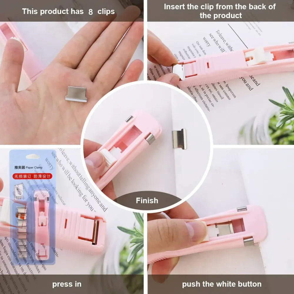 Portable paper clip dispenser - office