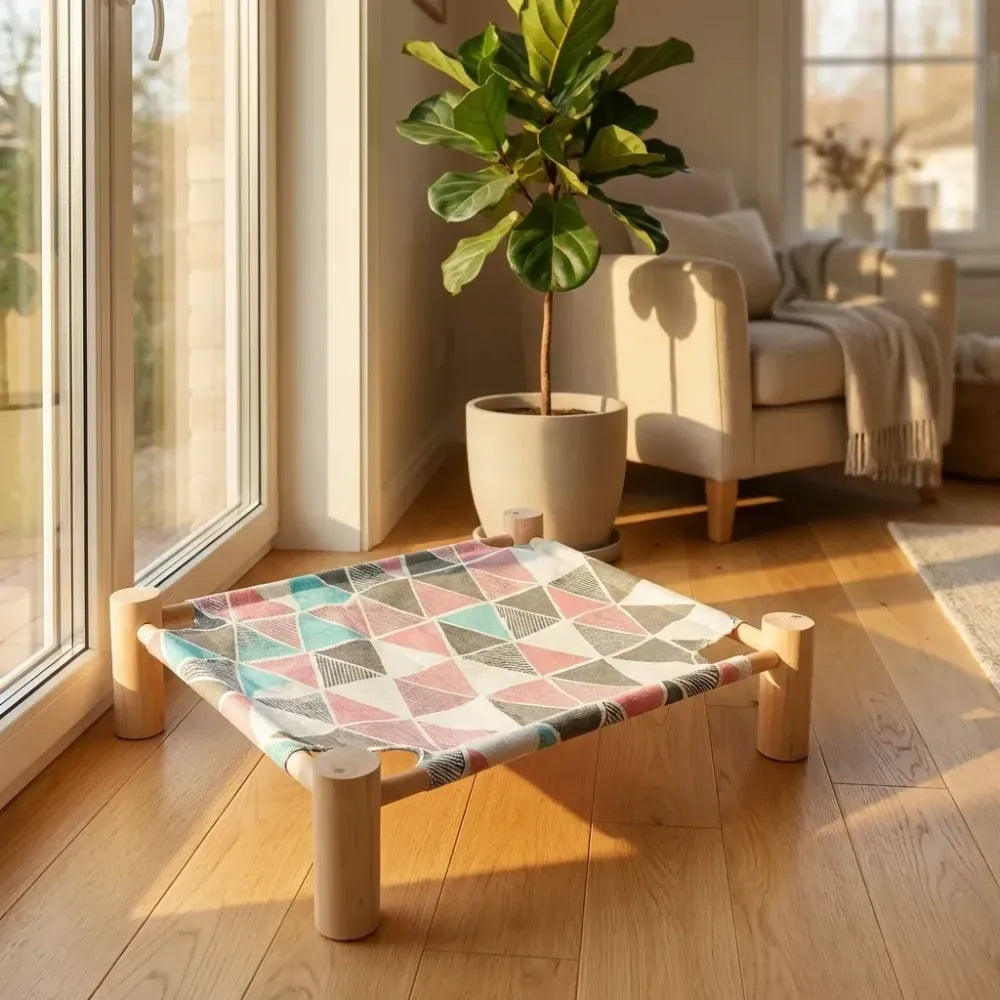 Portable pet hammock bed