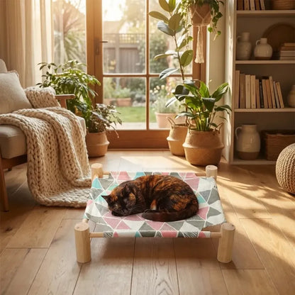 Portable pet hammock bed