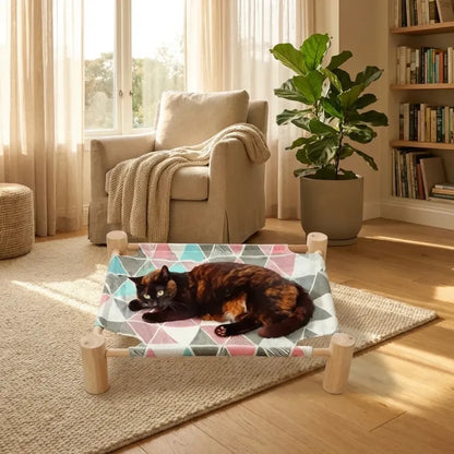 Portable pet hammock bed