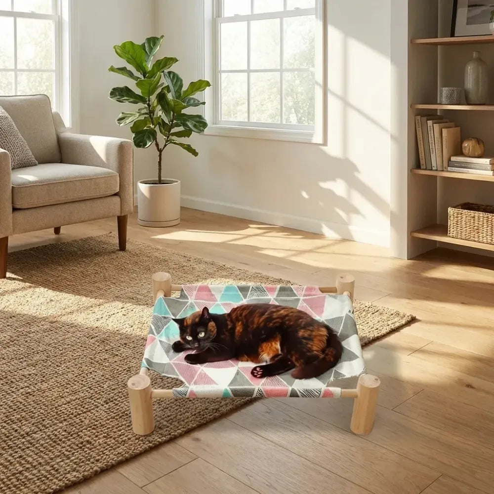 Portable pet hammock bed