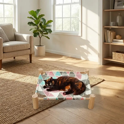 Portable pet hammock bed