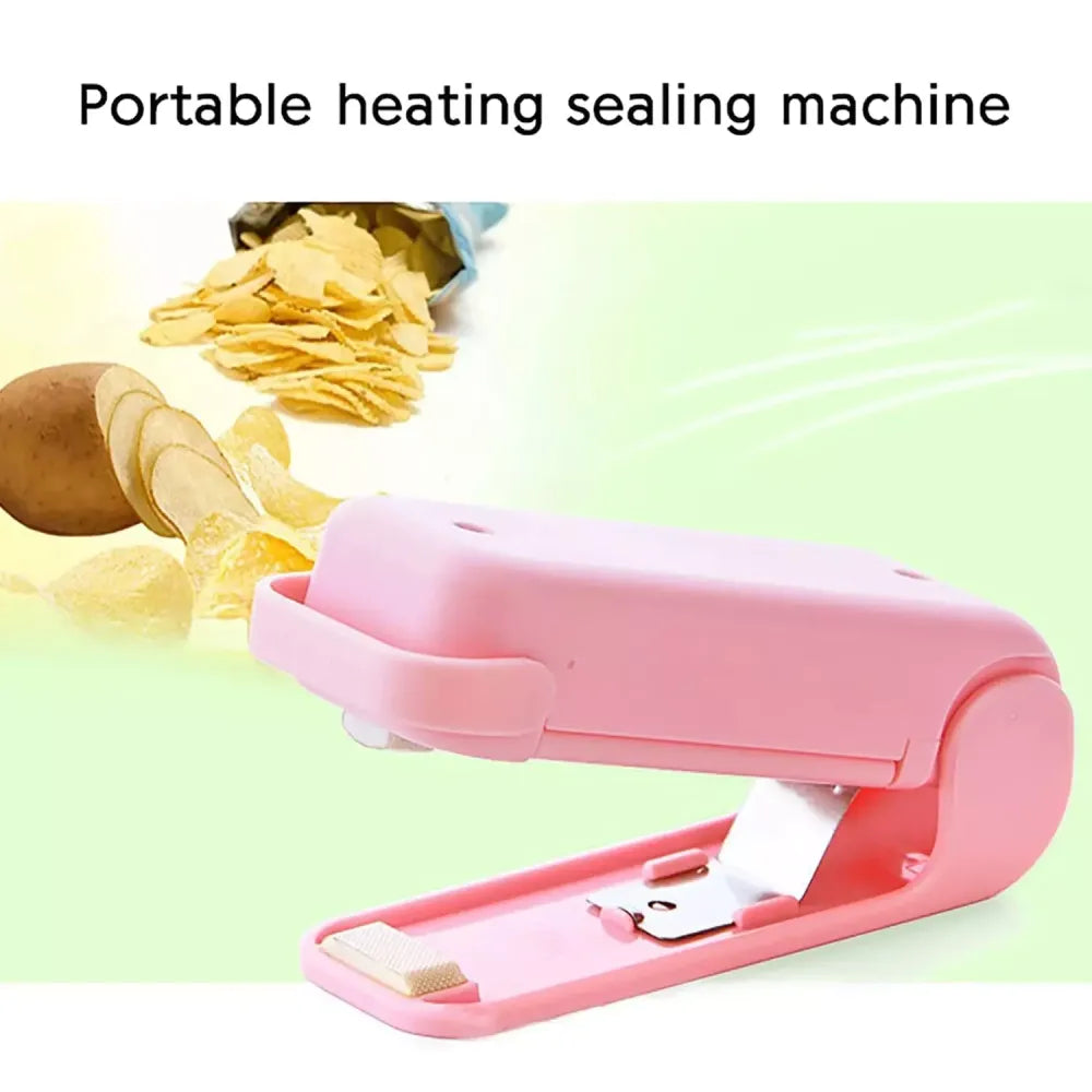 Portable plastic bag sealer