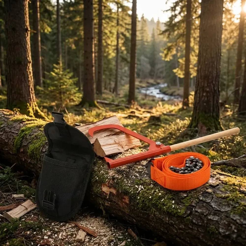 Portable pocket chainsaw - gardening