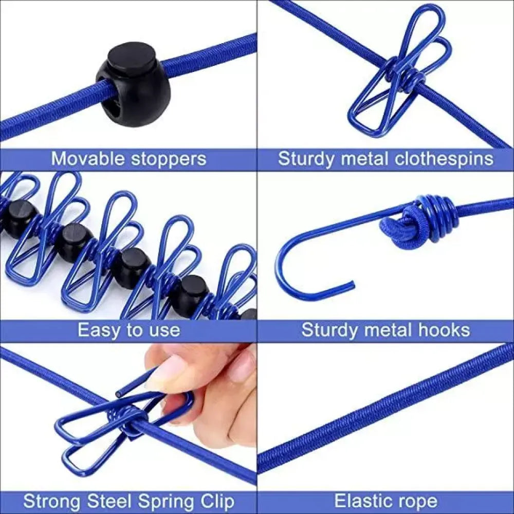Portable retractable clothesline - home essentials