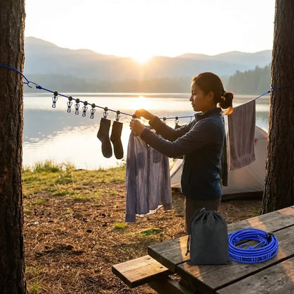 Portable retractable clothesline - home essentials