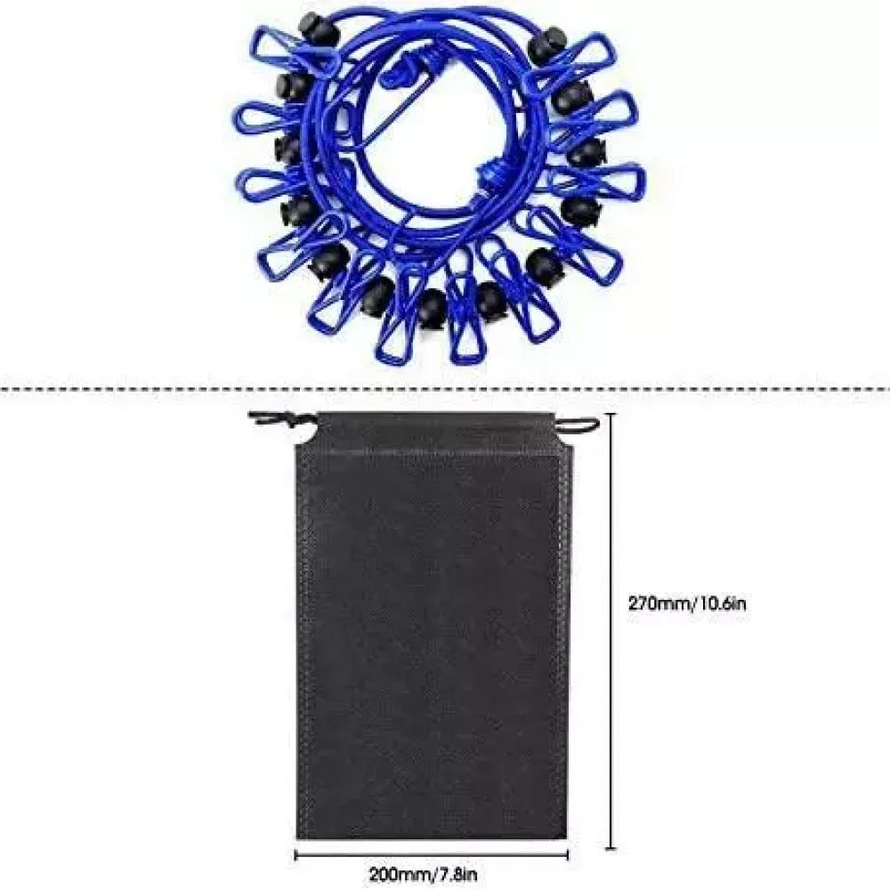 Portable retractable clothesline
