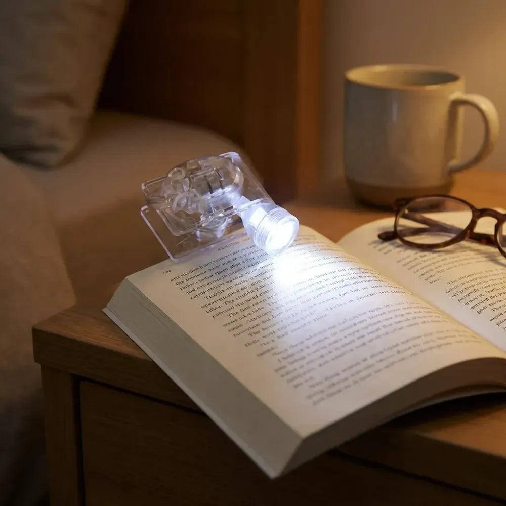 Portable transparent clip light - hardware