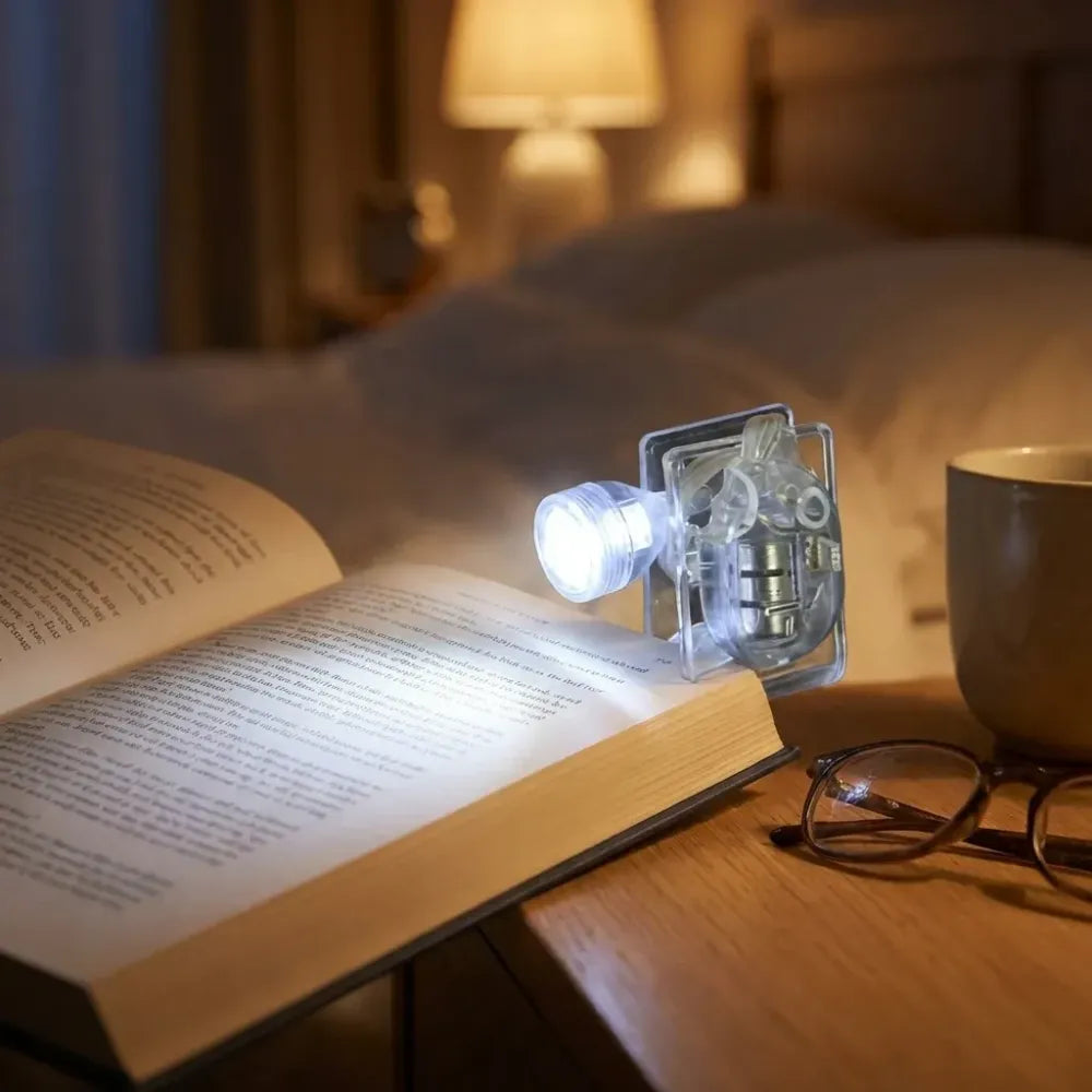 Portable transparent clip light - hardware
