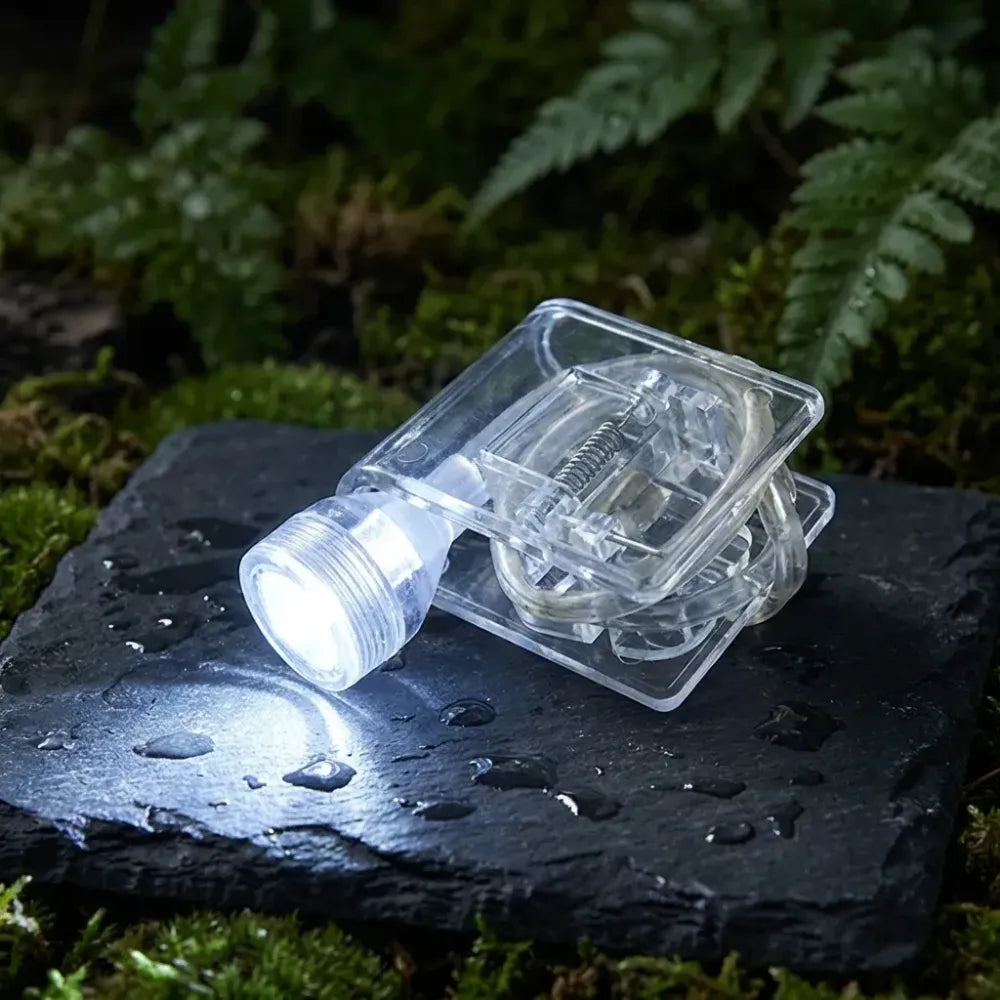 Portable transparent clip light - hardware