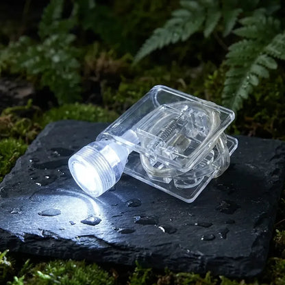 Portable transparent clip light - hardware