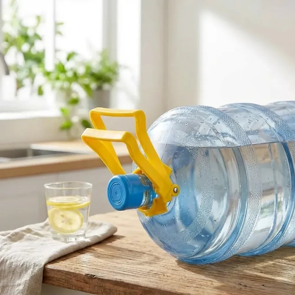 Portable water bottle handle