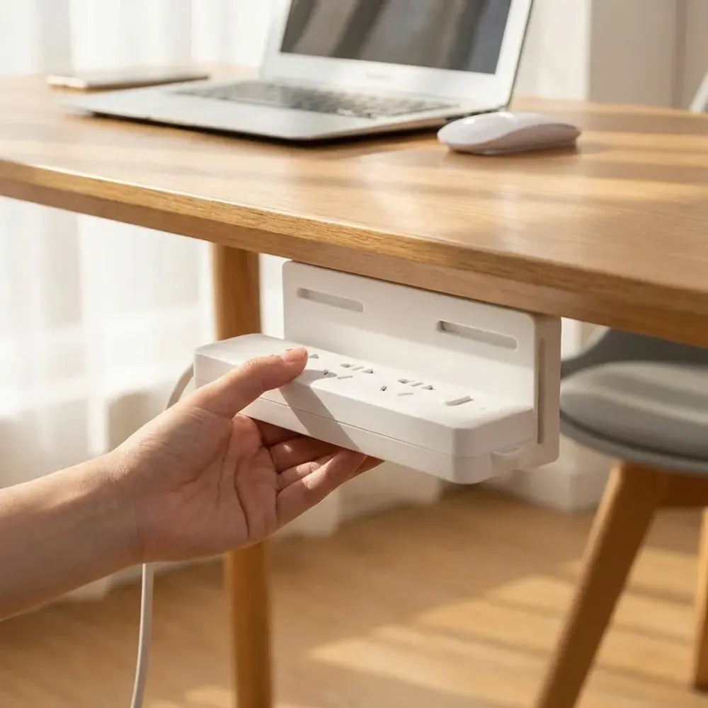 Power strip fixer wall mount holder
