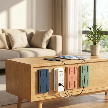 Power strip fixer wall mount holder