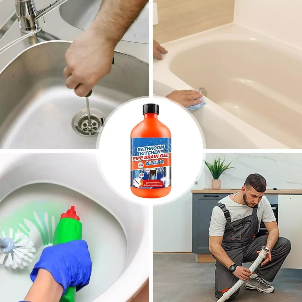 Powerful drain cleaner duo - home essentials