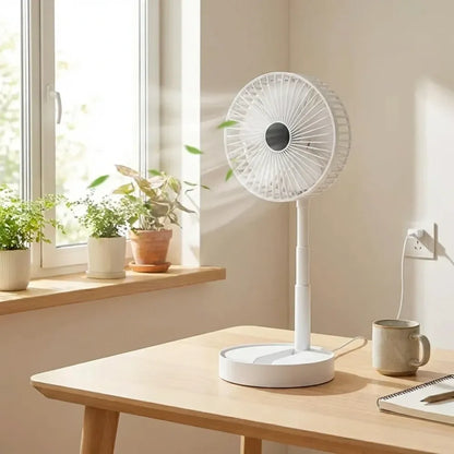 Powerful rechargeable high speed table desk fan