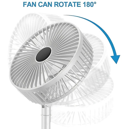 Powerful rechargeable high speed table desk fan