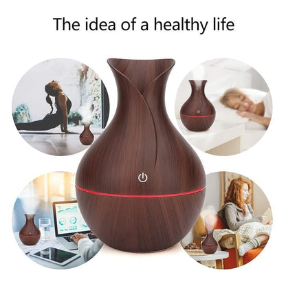 Mini Wooden Vase Pot Diffuser