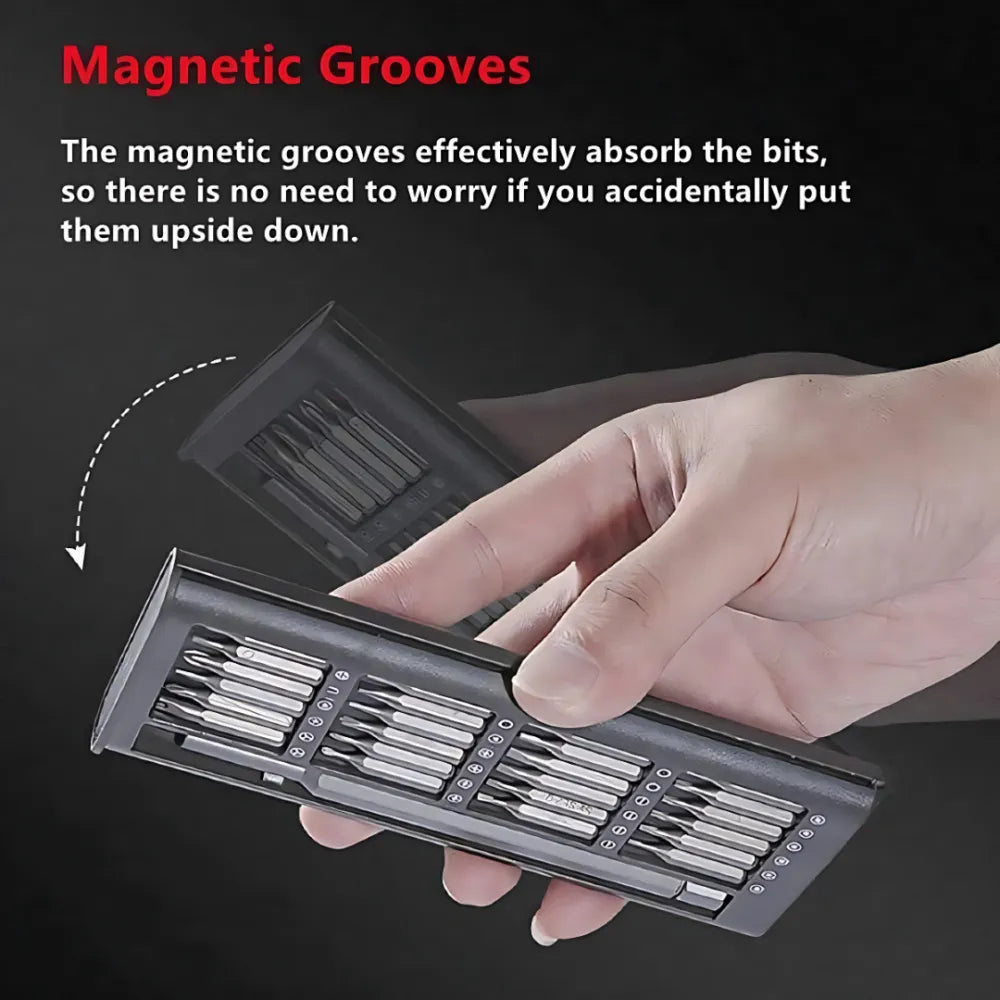 Precision screwdriver (set of 24 pieces)