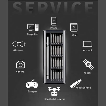 Precision screwdriver (set of 24 pieces)