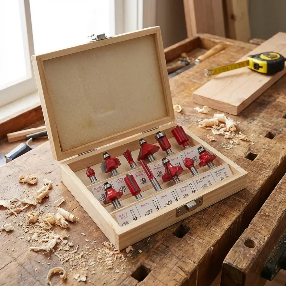 Premium carbide router bit set - power & hand tools