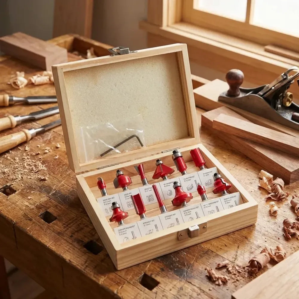Premium carbide router bit set - power & hand tools