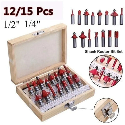 Premium carbide router bit set - power & hand tools