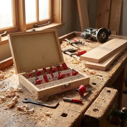 Premium carbide router bit set - power & hand tools