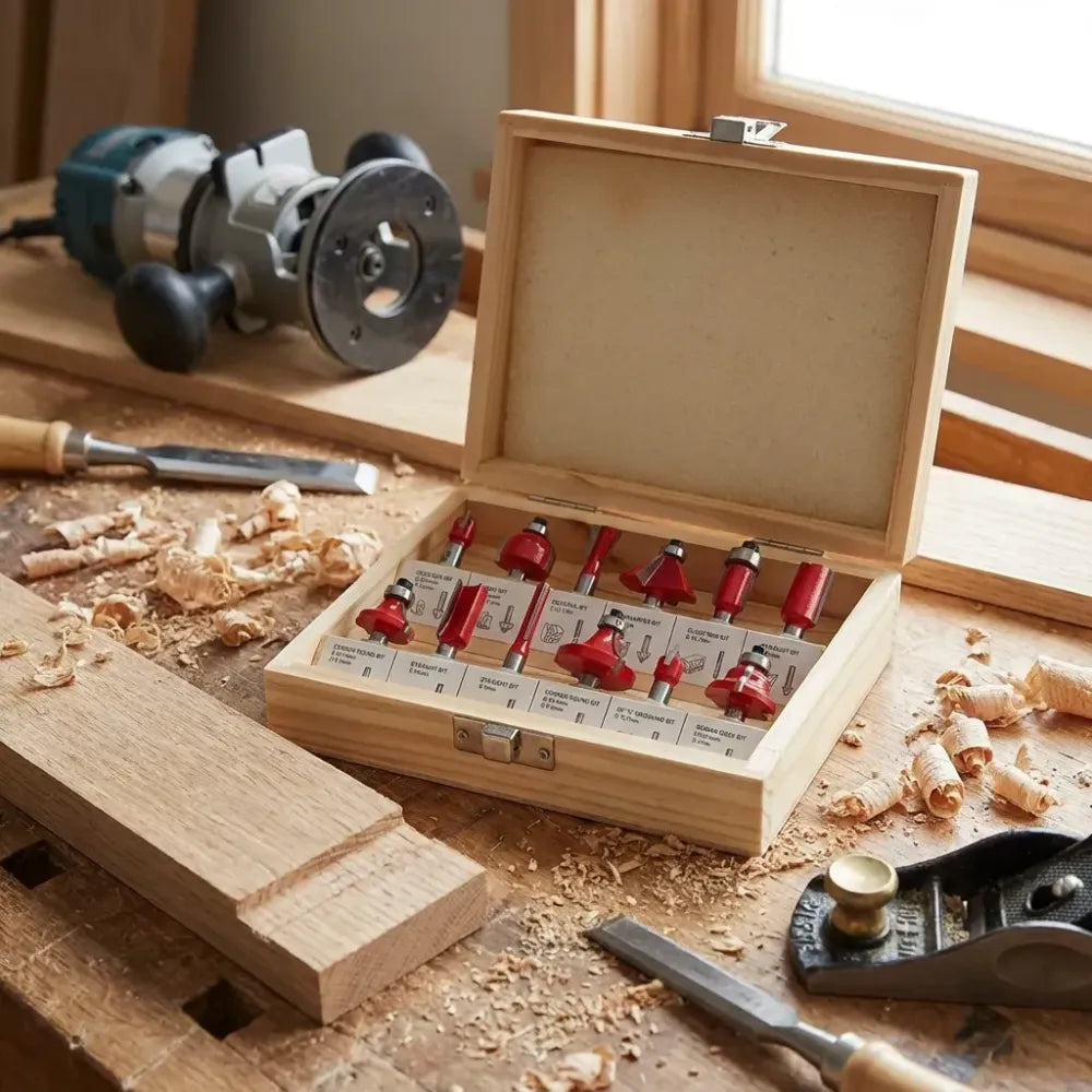 Premium carbide router bit set - power & hand tools