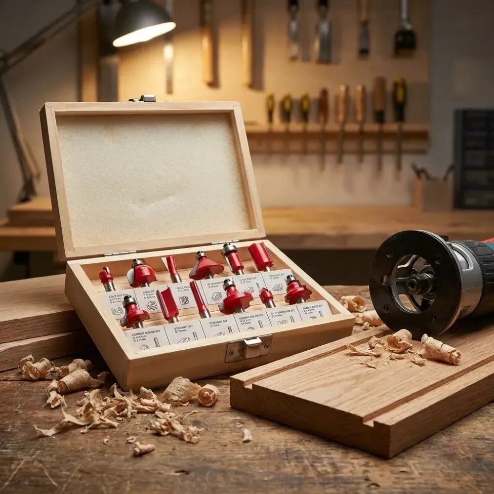 Premium carbide router bit set - power & hand tools