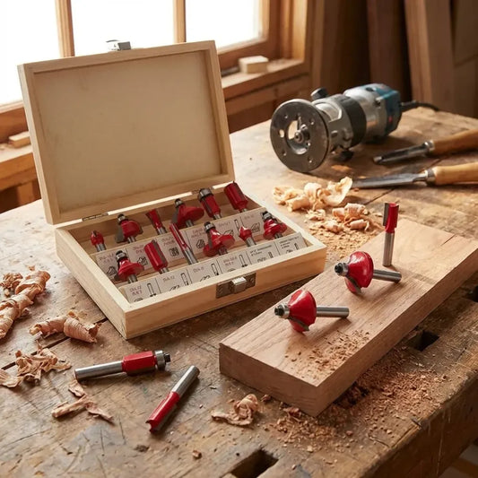 Premium carbide router bit set - power & hand tools