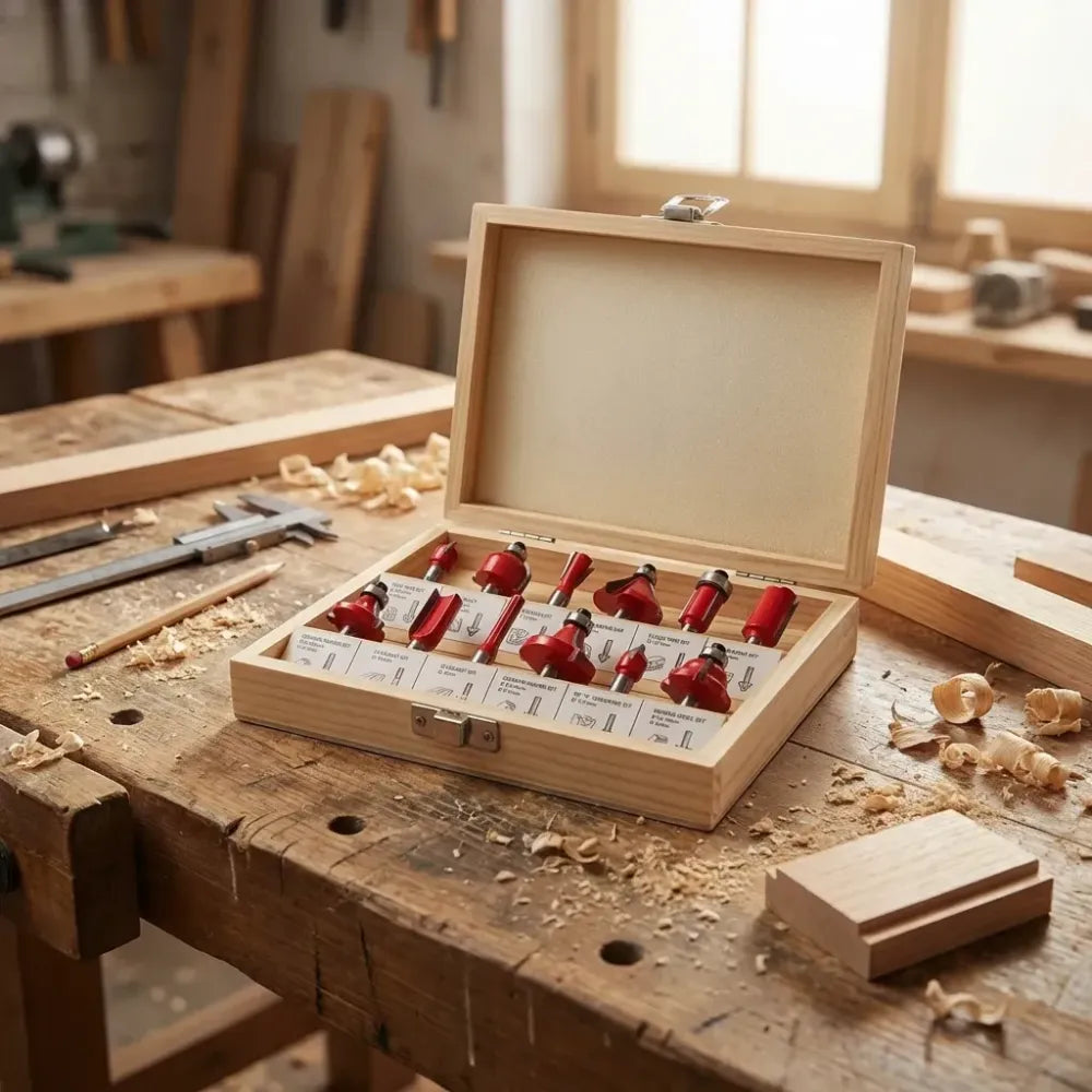 Premium carbide router bit set - power & hand tools