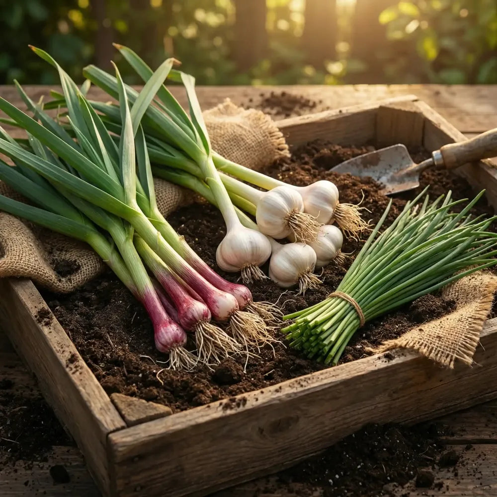 Premium garlic planting bulbs - gardening